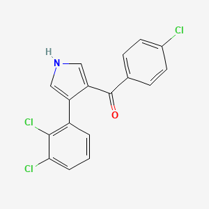 molecular formula C17H10Cl3NO B3017529 (4-氯苯基)(4-(2,3-二氯苯基)-1H-吡咯-3-基)甲苯酮 CAS No. 477886-30-9