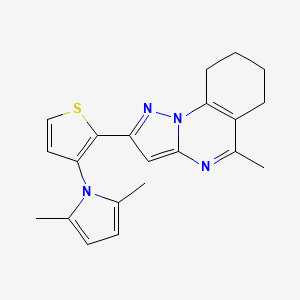 2-[3-(2,5-dimethyl-1H-pyrrol-1-yl)-2-thienyl]-5-methyl-6,7,8,9-tetrahydropyrazolo[1,5-a]quinazoline