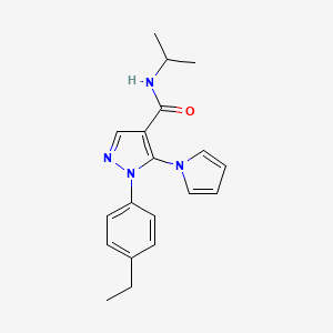 1-(4-ethylphenyl)-N-isopropyl-5-(1H-pyrrol-1-yl)-1H-pyrazole-4-carboxamide
