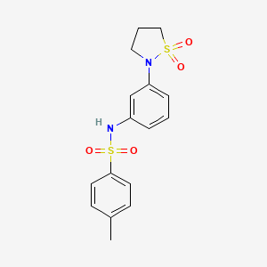 N-(3-(1,1-dioxidoisothiazolidin-2-yl)phenyl)-4-methylbenzenesulfonamide