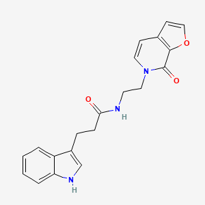 3-(1H-indol-3-yl)-N-(2-(7-oxofuro[2,3-c]pyridin-6(7H)-yl)ethyl)propanamide