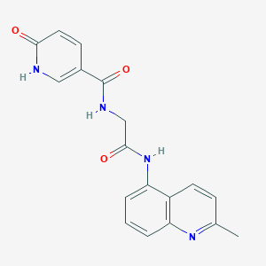N-(2-((2-methylquinolin-5-yl)amino)-2-oxoethyl)-6-oxo-1,6-dihydropyridine-3-carboxamide