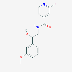 2-fluoro-N-[2-hydroxy-2-(3-methoxyphenyl)ethyl]pyridine-4-carboxamide