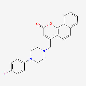 4-[[4-(4-Fluorophenyl)piperazin-1-yl]methyl]benzo[h]chromen-2-one