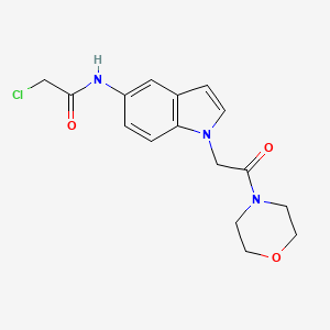 2-Chloro-N-[1-(2-morpholin-4-yl-2-oxoethyl)indol-5-yl]acetamide