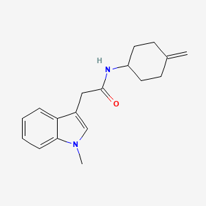 2-(1-methyl-1H-indol-3-yl)-N-(4-methylidenecyclohexyl)acetamide