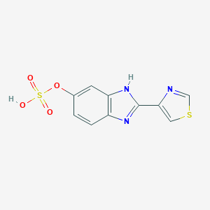 B030176 1H-Benzamidazol-5-ol, 2-(4-thiazolyl)-, hydrogen sulfate (ester) CAS No. 962-28-7