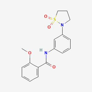 N-(3-(1,1-dioxidoisothiazolidin-2-yl)phenyl)-2-methoxybenzamide