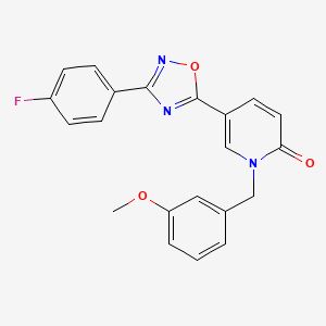 5-(3-(4-fluorophenyl)-1,2,4-oxadiazol-5-yl)-1-(3-methoxybenzyl)pyridin-2(1H)-one