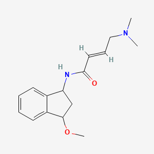 (E)-4-(Dimethylamino)-N-(3-methoxy-2,3-dihydro-1H-inden-1-yl)but-2-enamide