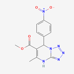 Methyl 5-methyl-7-(4-nitrophenyl)-4,7-dihydrotetrazolo[1,5-a]pyrimidine-6-carboxylate