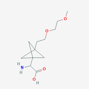 2-Amino-2-[3-[2-(2-methoxyethoxy)ethyl]-1-bicyclo[1.1.1]pentanyl]acetic acid