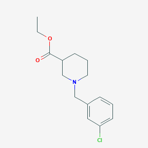 molecular formula C15H20ClNO2 B3017643 Ethyl 1-(3-chlorobenzyl)piperidine-3-carboxylate CAS No. 1189664-19-4; 414889-03-5