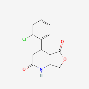 molecular formula C13H10ClNO3 B3017644 4-(2-Chlorophenyl)-4,7-dihydrofuro[3,4-b]pyridine-2,5(1H,3H)-dione CAS No. 176383-24-7