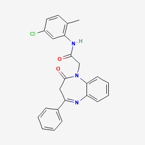 N-(5-chloro-2-methylphenyl)-2-(2-oxo-4-phenyl-2,3-dihydro-1H-1,5-benzodiazepin-1-yl)acetamide