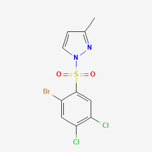 1-[(2-bromo-4,5-dichlorophenyl)sulfonyl]-3-methyl-1H-pyrazole