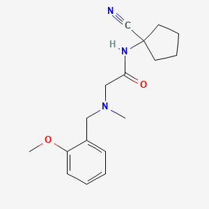 N-(1-cyanocyclopentyl)-2-{[(2-methoxyphenyl)methyl](methyl)amino}acetamide