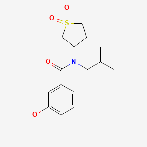 molecular formula C16H23NO4S B3017694 N-(1,1-dioxidotetrahydrothiophen-3-yl)-N-isobutyl-3-methoxybenzamide CAS No. 898425-02-0