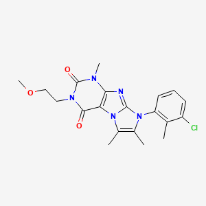 6-(3-Chloro-2-methylphenyl)-2-(2-methoxyethyl)-4,7,8-trimethylpurino[7,8-a]imidazole-1,3-dione