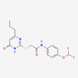 molecular formula C16H17F2N3O3S B3017709 Mmp-9-IN-1 CAS No. 502887-71-0