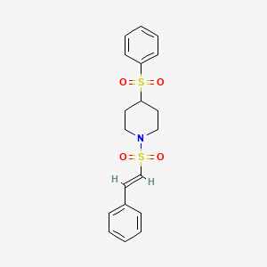 (E)-4-(phenylsulfonyl)-1-(styrylsulfonyl)piperidine