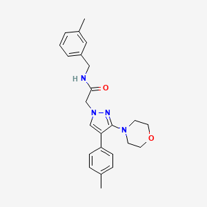 N-(3-methylbenzyl)-2-(3-morpholino-4-(p-tolyl)-1H-pyrazol-1-yl)acetamide