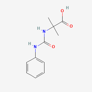 molecular formula C11H14N2O3 B3017718 2-Methyl-2-[(phenylcarbamoyl)amino]propanoic acid CAS No. 392715-74-1