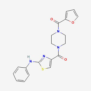(4-(Furan-2-carbonyl)piperazin-1-yl)(2-(phenylamino)thiazol-4-yl)methanone