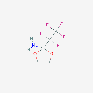 2-(Pentafluoroethyl)-1,3-dioxolan-2-amine