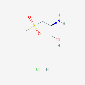 (2S)-2-Amino-3-methylsulfonylpropan-1-ol;hydrochloride