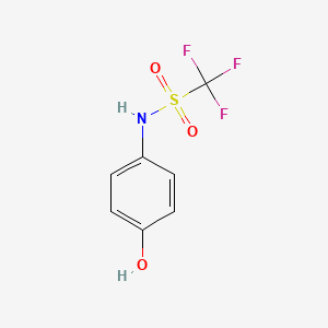 molecular formula C7H6F3NO3S B3017749 4-(Trifluoromethylsulfonylamino)phenol CAS No. 27572-71-0