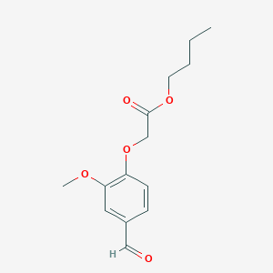molecular formula C14H18O5 B3017757 Butyl (4-formyl-2-methoxyphenoxy)acetate CAS No. 1272067-50-1