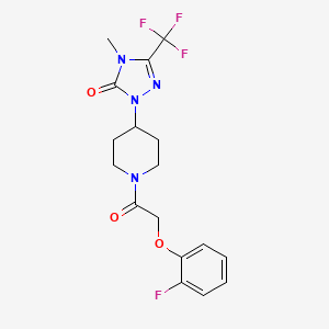 1-(1-(2-(2-fluorophenoxy)acetyl)piperidin-4-yl)-4-methyl-3-(trifluoromethyl)-1H-1,2,4-triazol-5(4H)-one