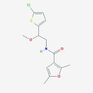 molecular formula C14H16ClNO3S B3017790 N-(2-(5-chlorothiophen-2-yl)-2-methoxyethyl)-2,5-dimethylfuran-3-carboxamide CAS No. 2034411-89-5
