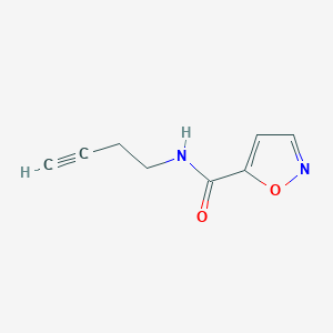 molecular formula C8H8N2O2 B3017798 N-(but-3-yn-1-yl)isoxazole-5-carboxamide CAS No. 1342376-79-7