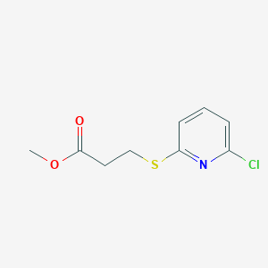 molecular formula C9H10ClNO2S B3017799 Methyl 3-[(6-chloropyridin-2-yl)sulfanyl]propanoate CAS No. 1343967-53-2