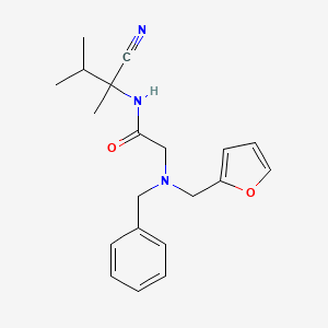 2-{benzyl[(furan-2-yl)methyl]amino}-N-(1-cyano-1,2-dimethylpropyl)acetamide