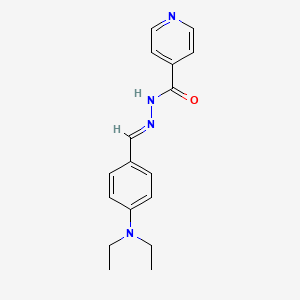 molecular formula C17H20N4O B3017821 4-Diethylaminobenzaldehyde isonicotinoyl hydrazone CAS No. 93726-13-7