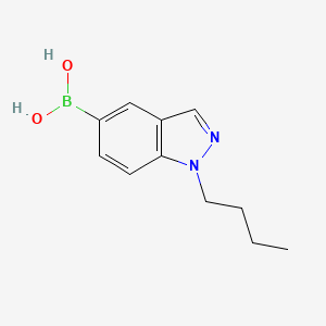 molecular formula C11H15BN2O2 B3017824 (1-Butylindazol-5-yl)boronic acid CAS No. 2377607-59-3