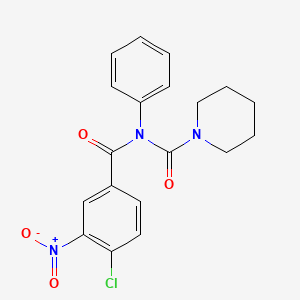 N-(4-chloro-3-nitrobenzoyl)-N-phenylpiperidine-1-carboxamide