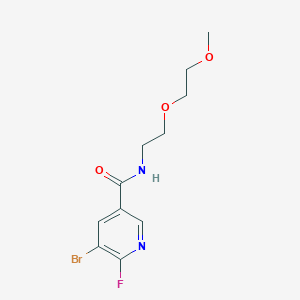 5-bromo-6-fluoro-N-[2-(2-methoxyethoxy)ethyl]pyridine-3-carboxamide