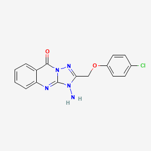 3-amino-2-((4-chlorophenoxy)methyl)-[1,2,4]triazolo[5,1-b]quinazolin-9(3H)-one