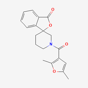 molecular formula C19H19NO4 B3017850 1'-(2,5-dimethylfuran-3-carbonyl)-3H-spiro[isobenzofuran-1,3'-piperidin]-3-one CAS No. 1797140-39-6