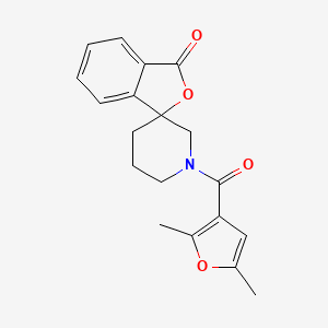 molecular formula C19H19NO4 B3017850 1'-(2,5-二甲基呋喃-3-羰基)-3H-螺[异苯并呋喃-1,3'-哌啶]-3-酮 CAS No. 1797140-39-6