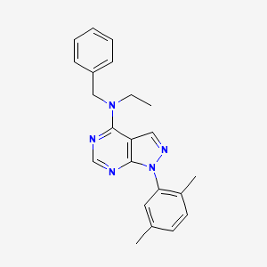 N-benzyl-1-(2,5-dimethylphenyl)-N-ethyl-1H-pyrazolo[3,4-d]pyrimidin-4-amine