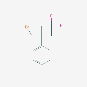 molecular formula C11H11BrF2 B3017853 [1-(Bromomethyl)-3,3-difluorocyclobutyl]benzene CAS No. 2375267-58-4