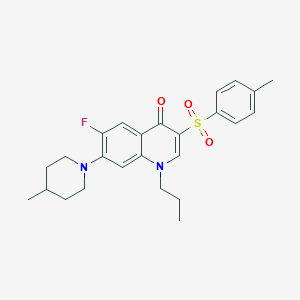 molecular formula C25H29FN2O3S B3017857 6-fluoro-7-(4-methylpiperidin-1-yl)-1-propyl-3-tosylquinolin-4(1H)-one CAS No. 892763-12-1