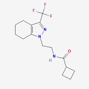 N-[2-[3-(Trifluoromethyl)-4,5,6,7-tetrahydroindazol-1-yl]ethyl]cyclobutanecarboxamide