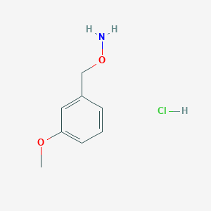 molecular formula C8H12ClNO2 B3017872 1-[(Aminooxy)methyl]-3-methoxybenzene hydrochloride CAS No. 3839-39-2