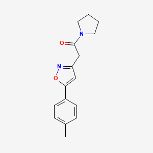 1-(Pyrrolidin-1-yl)-2-(5-(p-tolyl)isoxazol-3-yl)ethanone